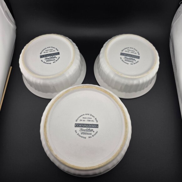 Corningware Other - CorningWare Bowl Set – 3 PC French White – Fair Used